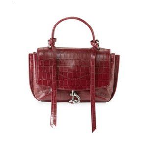 Rebecca MInkoff Stella Burgundy Leather Cross Body